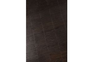 GROOVES COFFEE TABLE - VARNISHED TEAK - 135 x 65 