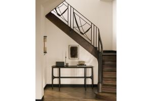 PI CONSOLE TEAK DARK BROWN 6 LEGS  140x42x78cm
140 x 42 x 78	