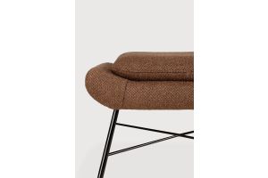 BARROW FOOTSTOOL - COPPER FABRIC 60 x 45 x 38 20177