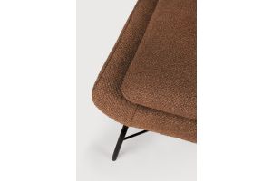 BARROW FOOTSTOOL - COPPER FABRIC 60 x 45 x 38 20177