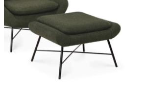 BARROW FOOTSTOOL - PINE GREEN FABRIC 60 x 45 x 38 20180