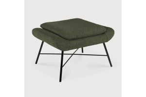 BARROW FOOTSTOOL - PINE GREEN FABRIC 60 x 45 x 38 20180