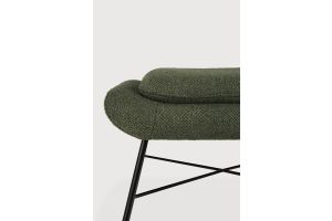 BARROW FOOTSTOOL - PINE GREEN FABRIC 60 x 45 x 38 20180