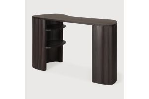 ROLLER MAX DESK VARNISHED MAHOGANY PEBBLE 137X52X78 CM 35027