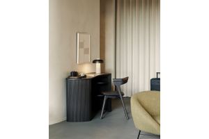 ROLLER MAX DESK VARNISHED MAHOGANY PEBBLE 137X52X78 CM 35027