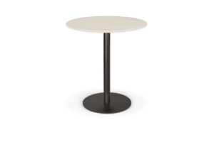 BLEND DINING TABLE MICROCEMENT TOP Off White - Dark Bronze base  70 x 70 x 76CM 26515