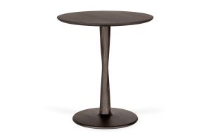 TORSION DINING TABLE - VARNISHED OAK - BROWN - ROUND 70 X 70 X 76 50023