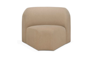 BULKY MODULAR SOFA  LIGHT SEPIA 45° CORNER 
100 x 95 x 75CM