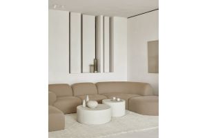 BULKY MODULAR SOFA ROUND CORNER LIGHT SEPIA
133 x 133 x 75CM