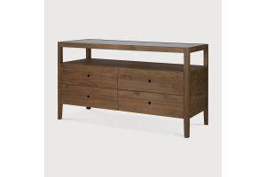 SPINDLE DRESSOIR TEAK 4 DRAWERS 14177