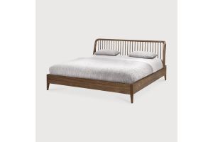 ETHNICRAFT TEAK SPINDLE BED ZONDER LATTENBODEM, WITHOUT SLATS  160 X 200 CM 14171