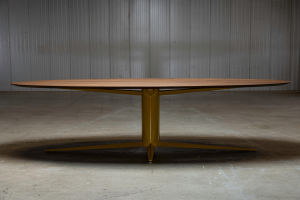 Jump & Wave eettafel notenhout | Seuren Tafels 