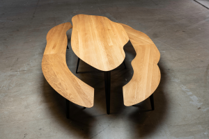 Texel eettafel bank links | Seuren Tafels