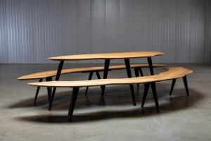 Texel eettafel bank links | Seuren Tafels