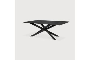 MIKADO DINING TABLE - VARNISHED OAK - BLACK