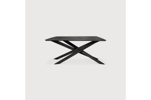 MIKADO DINING TABLE - VARNISHED OAK - BLACK