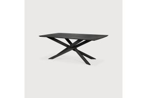 MIKADO DINING TABLE - VARNISHED OAK - BLACK