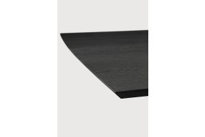 MIKADO DINING TABLE - VARNISHED OAK - BLACK