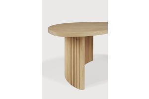 BOOMERANG COFFEE TABLE - OAK - PEBBLE SHAPE 