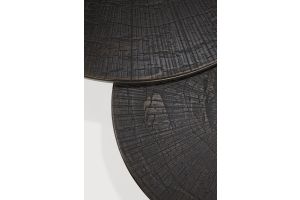 NESTING COFFEE TABLE - VARNISHED MINERALS - RAY UMBER - ROUND - SET OF 2 61/90 x 61/90 x 36/25915