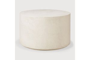 ELEMENTS COFFEE TABLE - VARNISHED MICROCEMENT - OFF WHITE - ROUND 60 x 60 x 37	26414