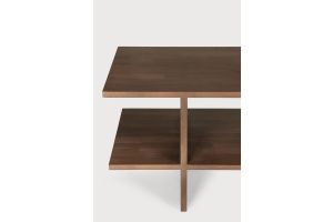 KABUKI SIDE TABLE - VARNISHED TEAK - BROWN - RECTANGULAR 103 x 30 x 40	10789