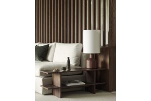 KABUKI SIDE TABLE - VARNISHED TEAK - BROWN - RECTANGULAR 103 x 30 x 40	10789