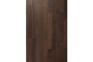 OBLIC SIDE TABLE - VARNISHED TEAK - BROWN - ROUND 