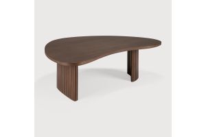 BOOMERANG COFFEE TABLE - VARNISHED TEAK - BROWN