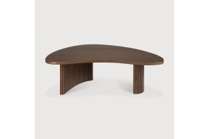 BOOMERANG COFFEE TABLE - VARNISHED TEAK - BROWN