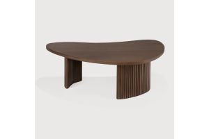 BOOMERANG COFFEE TABLE - VARNISHED TEAK - BROWN