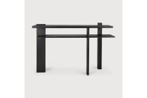 ABSTRACT CONSOLE - VARNISHED TEAK - BLACK 