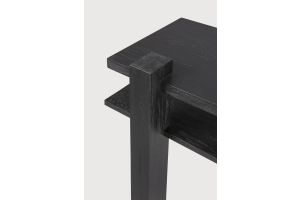 ABSTRACT CONSOLE - VARNISHED TEAK - BLACK 