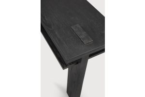 ABSTRACT CONSOLE - VARNISHED TEAK - BLACK 