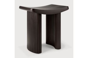 ROLLER MAX STOOL - VARNISHED MAHOGANY - DARK BROWN - 48 x 35 x 49	35030