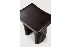 ROLLER MAX STOOL - VARNISHED MAHOGANY - DARK BROWN - 48 x 35 x 49	35030