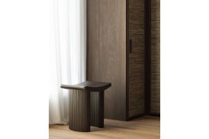 ROLLER MAX STOOL - VARNISHED MAHOGANY - DARK BROWN - 48 x 35 x 49	35030