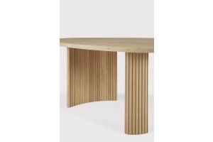 BOOMERANG COFFEE TABLE - OAK - PEBBLE SHAPE 