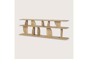 GEOMETRIC SOFA CONSOLE - OAK 210 x 35 x 67	55017