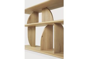 GEOMETRIC SOFA CONSOLE - OAK 210 x 35 x 67	55017