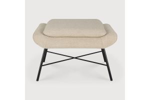 BARROW FOOTSTOOL - OFF WHITE FABRIC 60 x 45 x 38	20179 