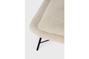 BARROW FOOTSTOOL - OFF WHITE FABRIC 60 x 45 x 38	20179 