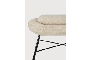BARROW FOOTSTOOL - OFF WHITE FABRIC 60 x 45 x 38	20179 