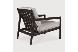 JACK LOUNGE CHAIR - VARNISHED MAHOGANY - DARK BROWN - IVORY FABRIC 69 x 87 x 74	35102 