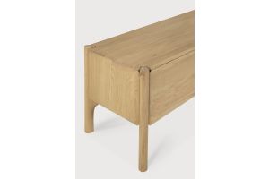 PI TV CUPBOARD - OAK - 1 FLIP-DOWN DOOR - 2 DRAWER 242 x 45 x 53	  51345