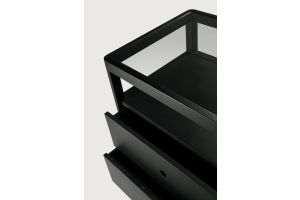 SPINDLE DRESSER - VARNISHED OAK - BLACK - 4 DRAWERS 150 x 56 x 83	51240