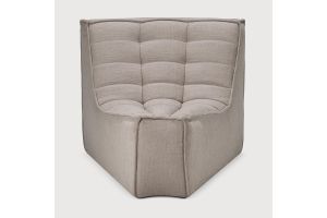 N701 MODULAR SOFA - ECRU ECO FABRIC - 45° ROUND 