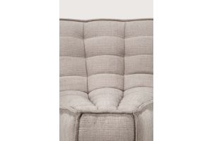 N701 MODULAR SOFA - ECRU ECO FABRIC - 45° ROUND 