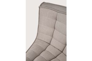 N701 MODULAR SOFA - ECRU ECO FABRIC - 45° ROUND 