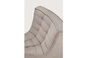N701 MODULAR SOFA - ECRU ECO FABRIC - 45° ROUND 